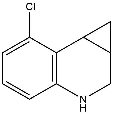 7-Chloro-1a,2,3,7b-tetrahydro-1H-cyclopropa[c]quinoline Structure