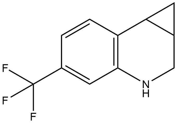 5-(三氟甲基)-1A,2,3,7B-四氢-1H-环丙并[C]喹啉 结构式