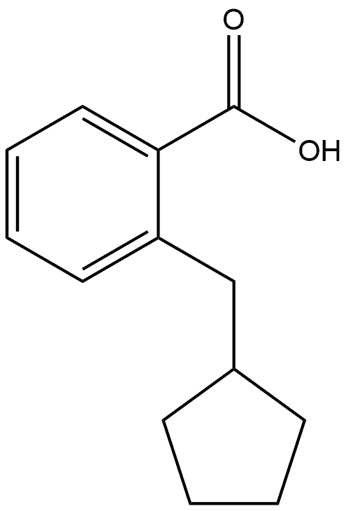 2-(Cyclopentylmethyl)benzoic acid Structure
