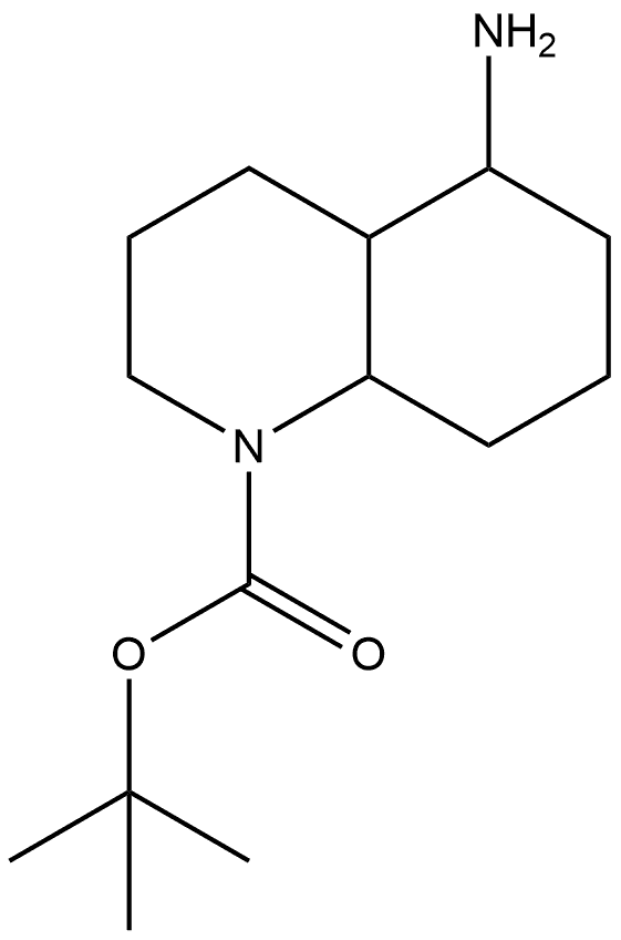 1,1-Dimethylethyl 5-aminooctahydro-1(2H)-quinolinecarboxylate Structure