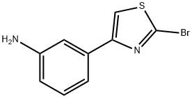 Benzenamine, 3-(2-bromo-4-thiazolyl)- Structure