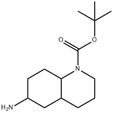 tert-butyl 6-amino-decahydroquinoline-1-carboxylate Structure
