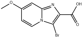 3-bromo-7-methoxyimidazo[1,2-a]pyridine-2-carboxylic acid Structure