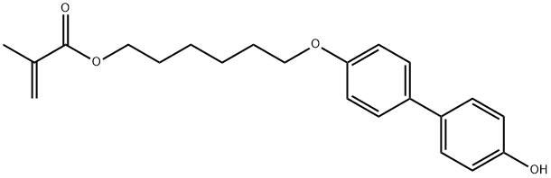 2-Propenoic acid, 2-methyl-, 6-[(4'-hydroxy[1,1'-biphenyl]-4-yl)oxy]hexyl ester Structure