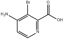 2-Pyridinecarboxylic acid, 4-amino-3-bromo- Structure