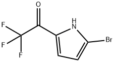 Ethanone, 1-(5-bromo-1H-pyrrol-2-yl)-2,2,2-trifluoro- Struktur