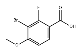 Benzoic acid, 3-bromo-2-fluoro-4-methoxy- Structure