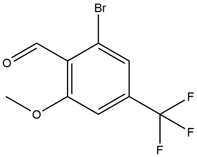 2-溴-6-三氟甲基-4-三氟甲基苯甲醛,1781981-97-2,结构式
