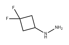 Hydrazine, (3,3-difluorocyclobutyl)- Structure