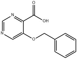 5-(苄氧基)嘧啶-4-羧酸 结构式