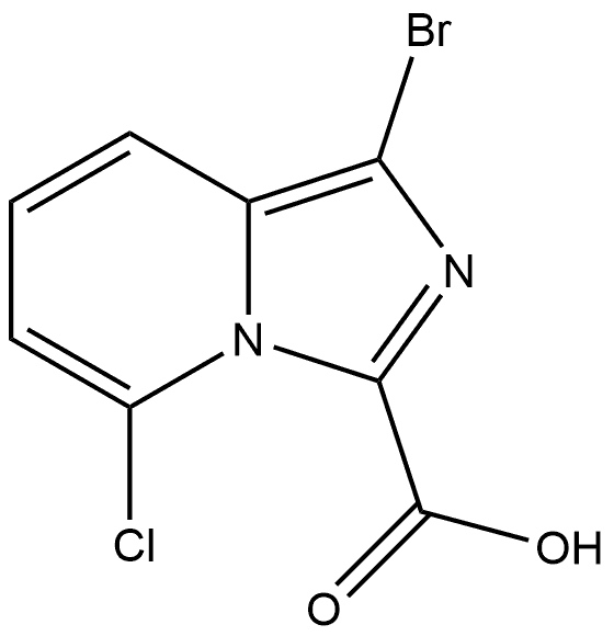 1-bromo-5-chloroimidazo[1,5-a]pyridine-3-carboxylic acid Structure