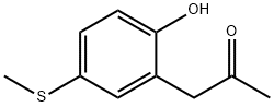 4-(Methylthio)-2-(2-oxopropyl)phenol Struktur