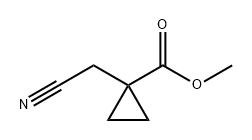 Cyclopropanecarboxylic acid, 1-(cyanomethyl)-, methyl ester Struktur