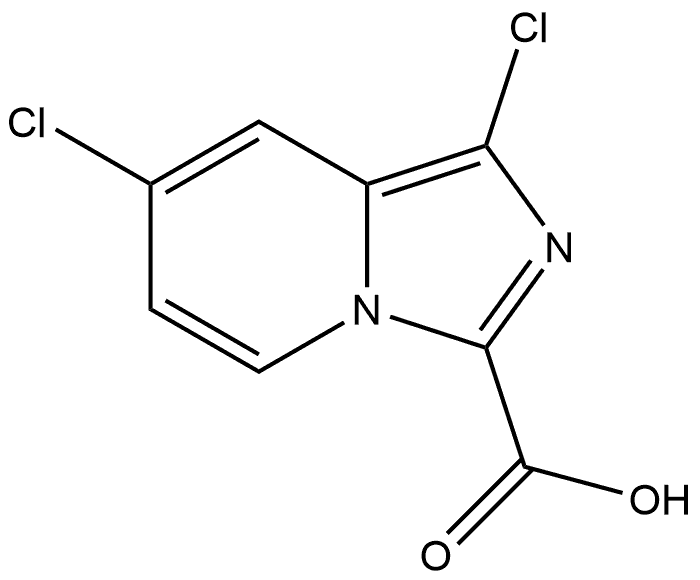 1,7-dichloroimidazo[1,5-a]pyridine-3-carboxylic acid 结构式
