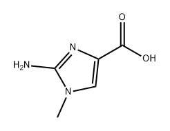1H-Imidazole-4-carboxylic acid, 2-amino-1-methyl- Struktur