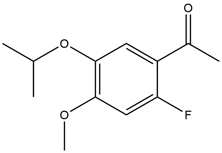 1-[2-Fluoro-4-methoxy-5-(1-methylethoxy)phenyl]ethanone 结构式