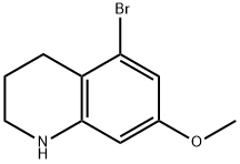 5-bromo-7-methoxy-1,2,3,4-tetrahydroquinoline Struktur