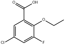 5-Chloro-2-ethoxy-3-fluorobenzoic acid 结构式