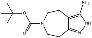 Pyrazolo[3,4-d]azepine-6(2H)-carboxylic acid, 3-amino-4,5,7,8-tetrahydro-, 1,1-dimethylethyl ester Structure