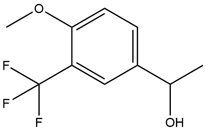 4-Methoxy-α-methyl-3-(trifluoromethyl)benzenemethanol Struktur