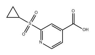 2-(环丙基磺酰基)异烟酸 结构式