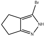 3-BROMO-1,4,5,6-TETRAHYDROCYCLOPENTA[C]PYRAZOLE 结构式