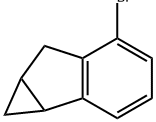 Cycloprop[a]indene, 5-bromo-1,1a,6,6a-tetrahydro- 结构式