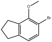 1H-Indene, 5-bromo-2,3-dihydro-4-methoxy- Structure