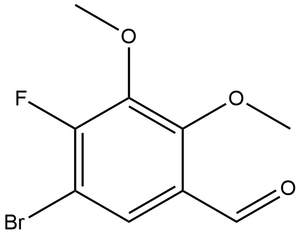 5-Bromo-4-fluoro-2,3-dimethoxybenzaldehyde Structure