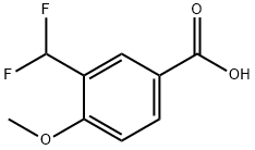 3-(二氟甲基)-4-甲氧基苯甲酸 结构式
