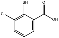 Benzoic acid, 3-chloro-2-mercapto- 结构式