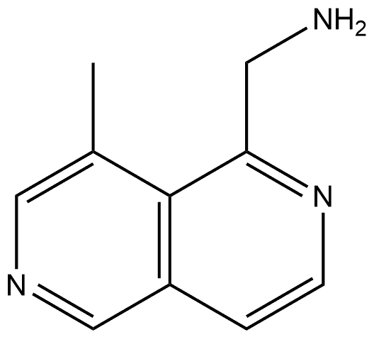 (8-甲基-2,6-萘啶-1-基)甲胺, 1784004-22-3, 结构式