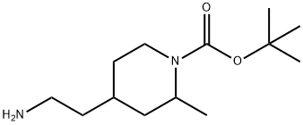tert-butyl 4-(2-aminoethyl)-2-methylpiperidine-1-carboxylate Structure