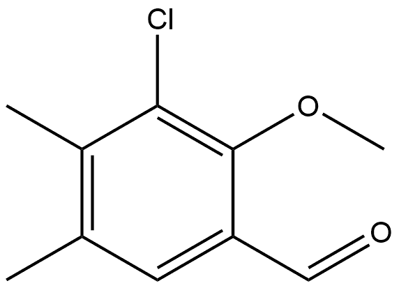 3-Chloro-2-methoxy-4,5-dimethylbenzaldehyde Struktur