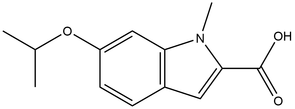 6-Isopropoxy-1-methylindole-2-carboxylic Acid Structure