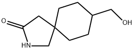 2-Azaspiro[4.5]decan-3-one, 8-(hydroxymethyl)- Struktur