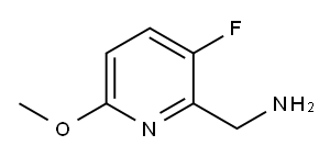 1-(3-fluoro-6-methoxypyridin-2-yl)methanamine 结构式