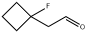 Cyclobutaneacetaldehyde, 1-fluoro- Structure
