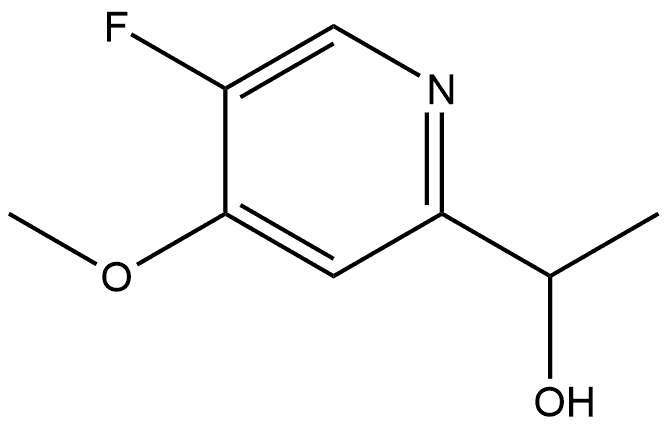1-(5-氟-4-甲氧基吡啶-2-基)乙-1-醇, 1784550-11-3, 结构式