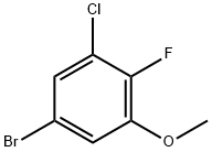 5-bromo-1-chloro-2-fluoro-3-methoxybenzene Structure