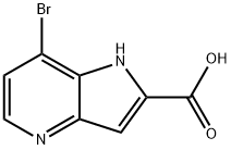 7-bromo-1H-pyrrolo[3,2-b]pyridine-2-carboxylic acid Structure
