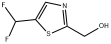(5-(二氟甲基)噻唑-2-基)甲醇 结构式