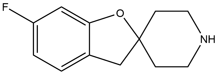 Spiro[benzofuran-2(3H),4'-piperidine], 6-fluoro- Struktur