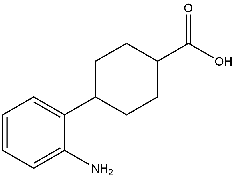 4-(2-Aminophenyl)cyclohexanecarboxylic acid Structure