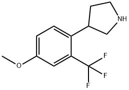 3-[4-methoxy-2-(trifluoromethyl)phenyl]pyrrolidin
e 结构式