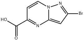 2-bromopyrazolo[1,5-a]pyrimidine-5-carboxylic acid Struktur