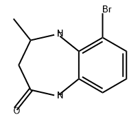2H-1,5-Benzodiazepin-2-one, 6-bromo-1,3,4,5-tetrahydro-4-methyl- 结构式
