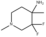 4-Piperidinamine, 3,3-difluoro-1,4-dimethyl- 结构式
