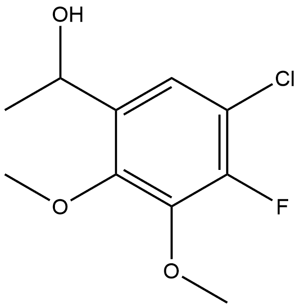 5-Chloro-4-fluoro-2,3-dimethoxy-α-methylbenzenemethanol Structure