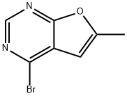 Furo[2,3-d]pyrimidine, 4-bromo-6-methyl- Structure